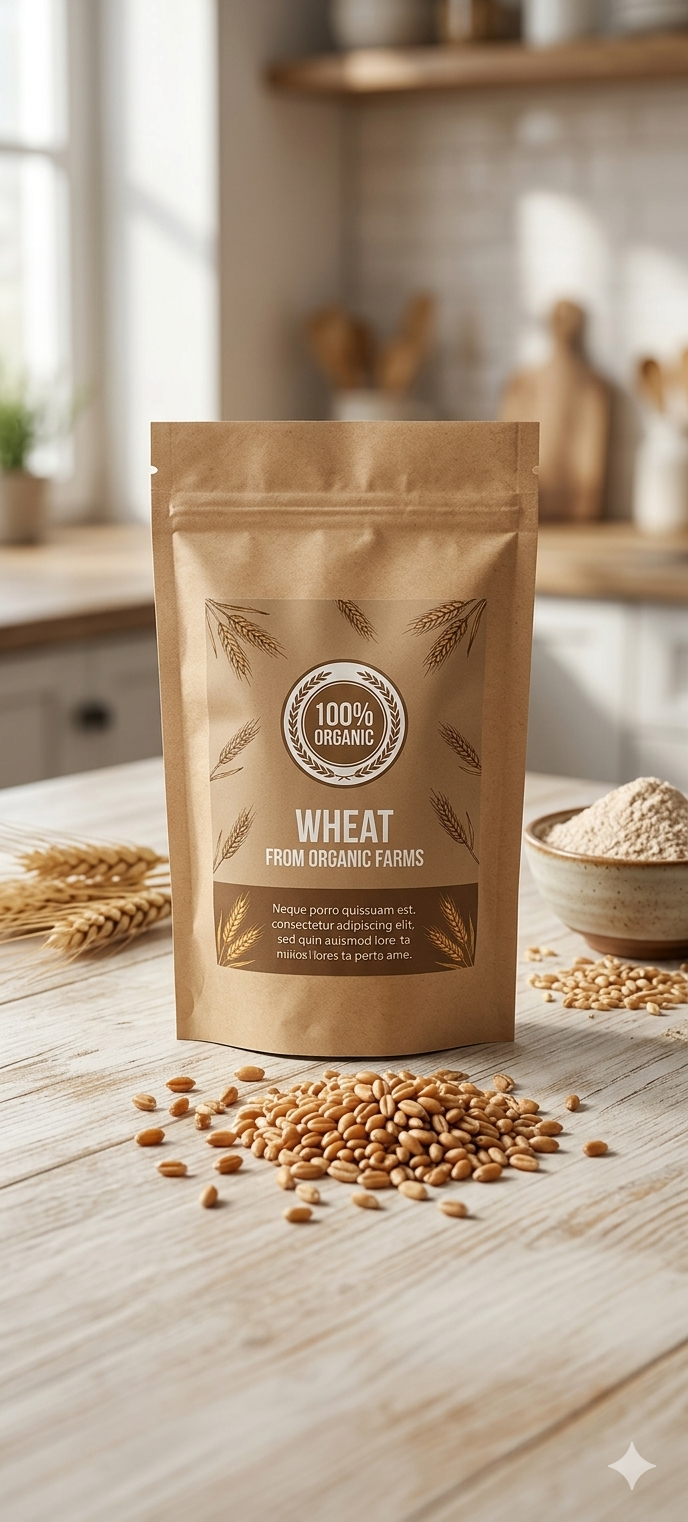 wheat from organic farms wheat from organic farms