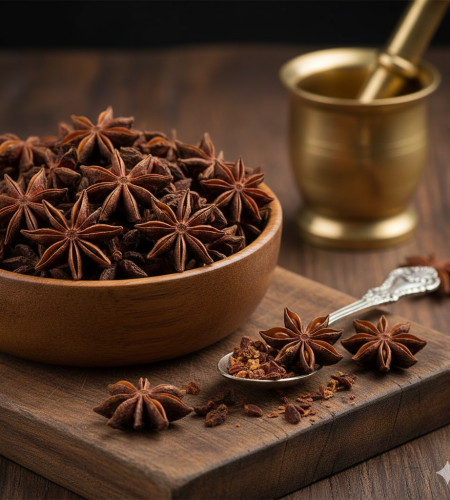 Premium Export Quality Star Anise (Chakra Phool) - Whole Flowers